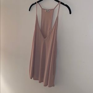 Free People pale pink gauzy/flowy tank